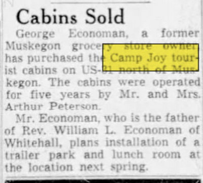 Camp Joy - Nov 28 1953 Article
